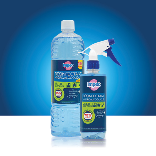 SPRAY DÉSINFECTANT HYDROALCOOLIQUEI IMPEC