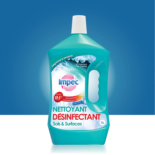 IMPEC nettoyant desinfectant sols et surfaces